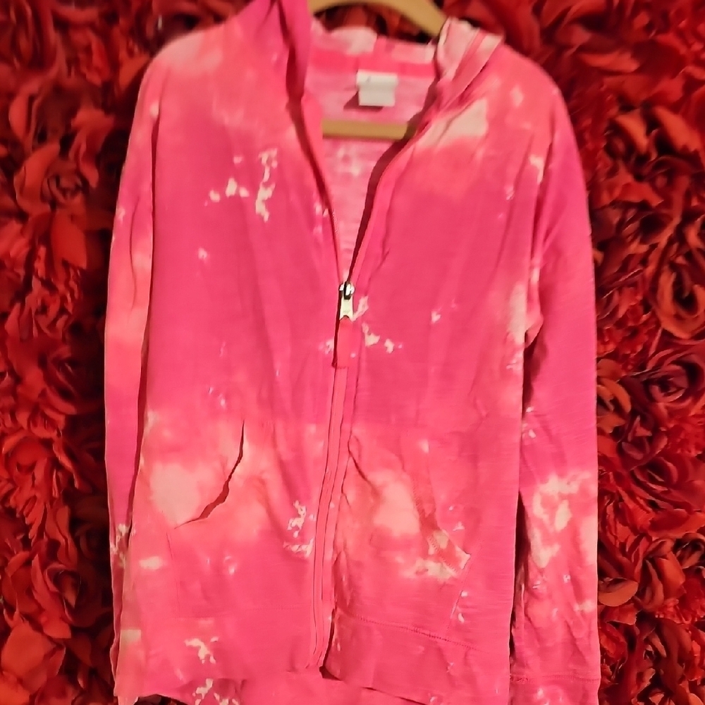 Circo Girls Pink Tie-Dye Zip-Up Hoodie Size 7/8